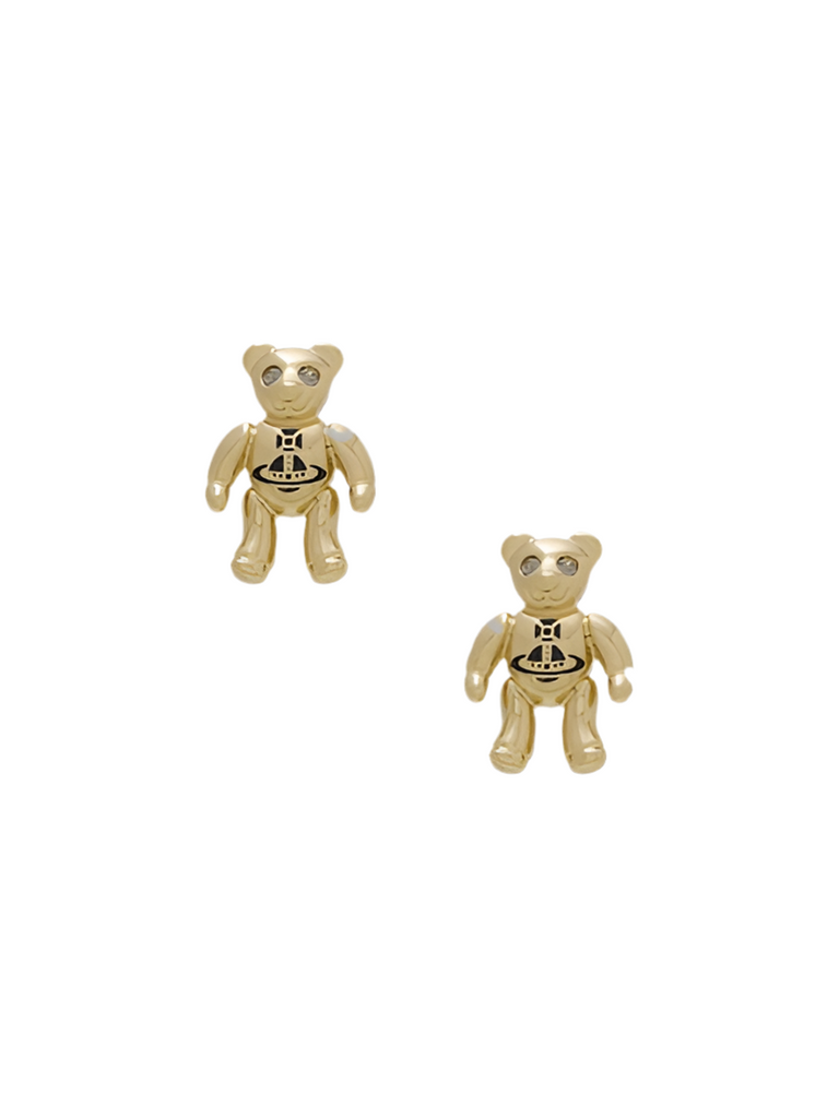 Vivienne Westwood RUBY SMALL EARRINGS - GOLD / BLACK DIAMOND