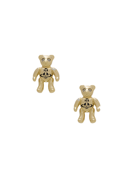 Vivienne Westwood RUBY SMALL EARRINGS - GOLD / BLACK DIAMOND