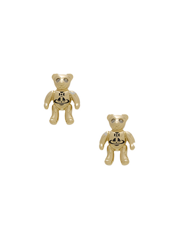 Vivienne Westwood RUBY SMALL EARRINGS - GOLD / BLACK DIAMOND