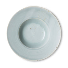HKLiving Chef ceramics: pasta plate, soft blue