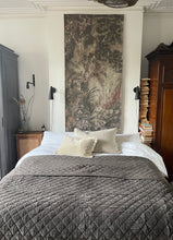 Maitri 6ft. Super King-size Brown Cotton Velvet Bedspread