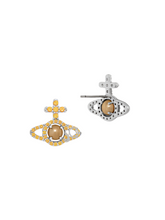 Vivienne Westwood Olympia Pearl Earrings Amber