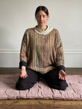 Maitri: Recycled Cream and Dusty Pink stripes mattress