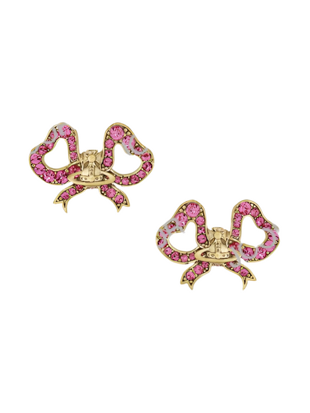 Vivienne Westwood Rigoberta Earrings Gold / Rose Crystal