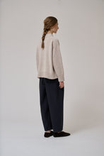Anne-Mi Black Flora barrel pant black