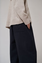 Anne-Mi Black Flora barrel pant black