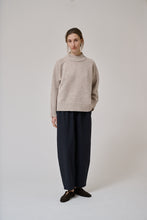 Anne-Mi Black Flora barrel pant black