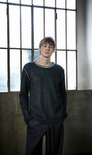 Andrea Ya’aqov Crewneck Wool / Bamboo - Black/White