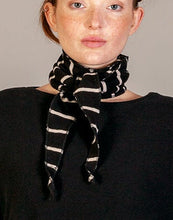 MAMA B AW26 ROSE RIGA SCIARPA/SCARF NERO