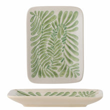 Fauni Plate, Green, Stoneware