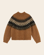 AW26 PULL JACQUARD COL MONTANT