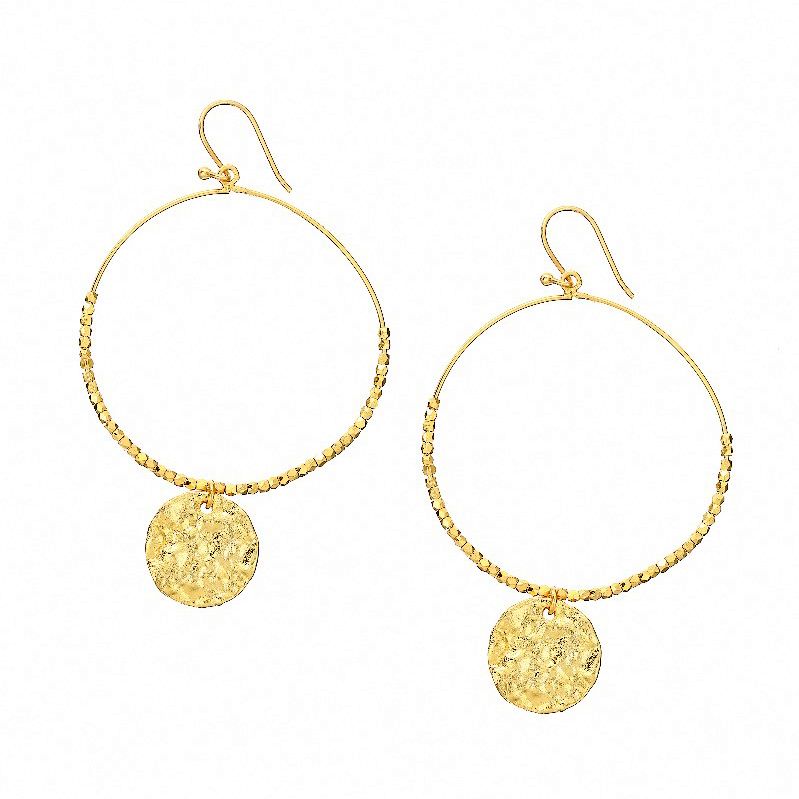 Dominique Large Gold Hoop Earring