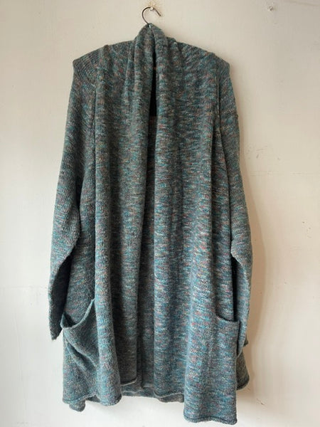 Rundholz AW26 3587104 cardigan forest melange