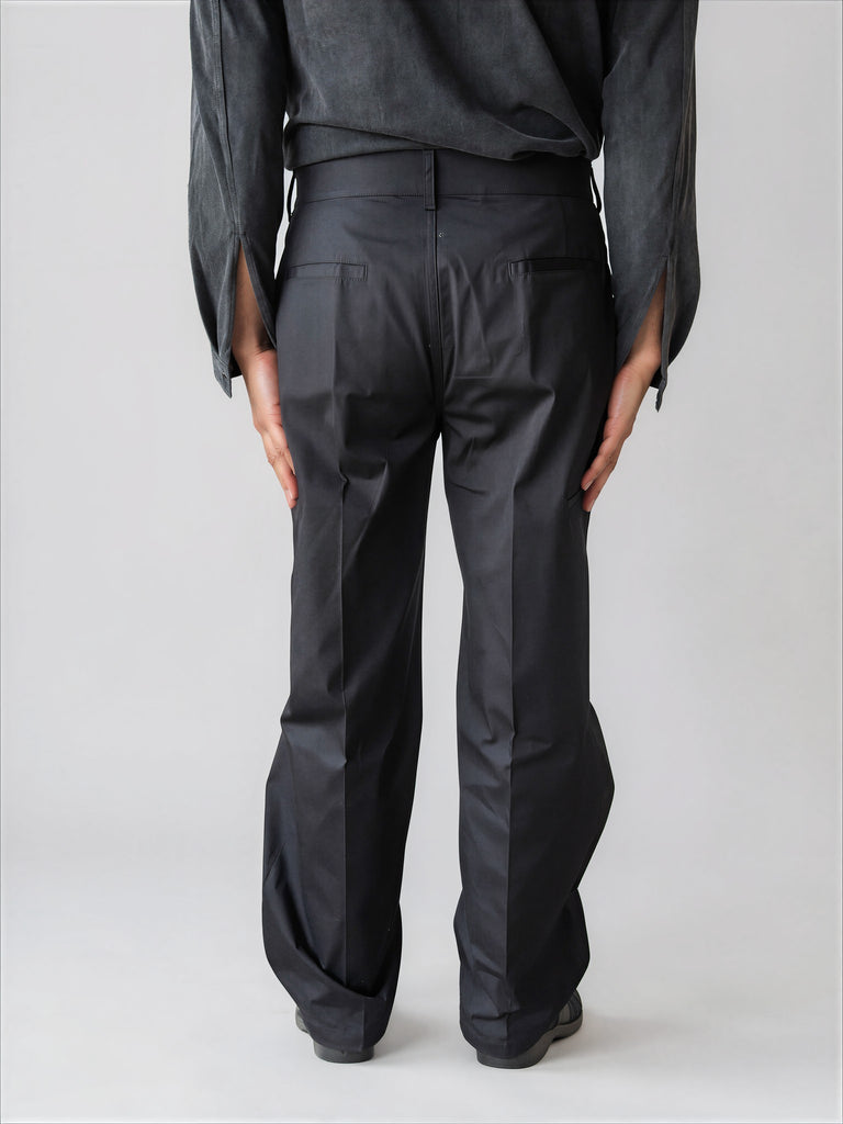 Rick Owens WIDE LEG WOVEN WORK TROUSERS