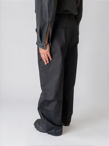 Rick Owens WIDE LEG WOVEN WORK TROUSERS
