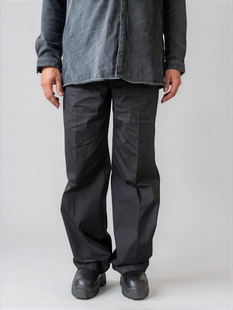 Rick Owens WIDE LEG WOVEN WORK TROUSERS