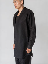 RICK OWENS FW26 TOWER CONCORDIAN SHIRT IN BLACK
