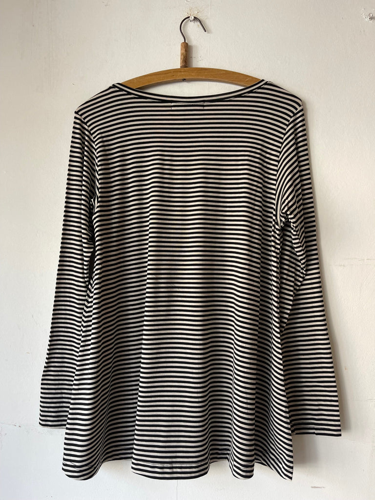 MAMA B AW25 Memi MR T-shirt Riga Nero