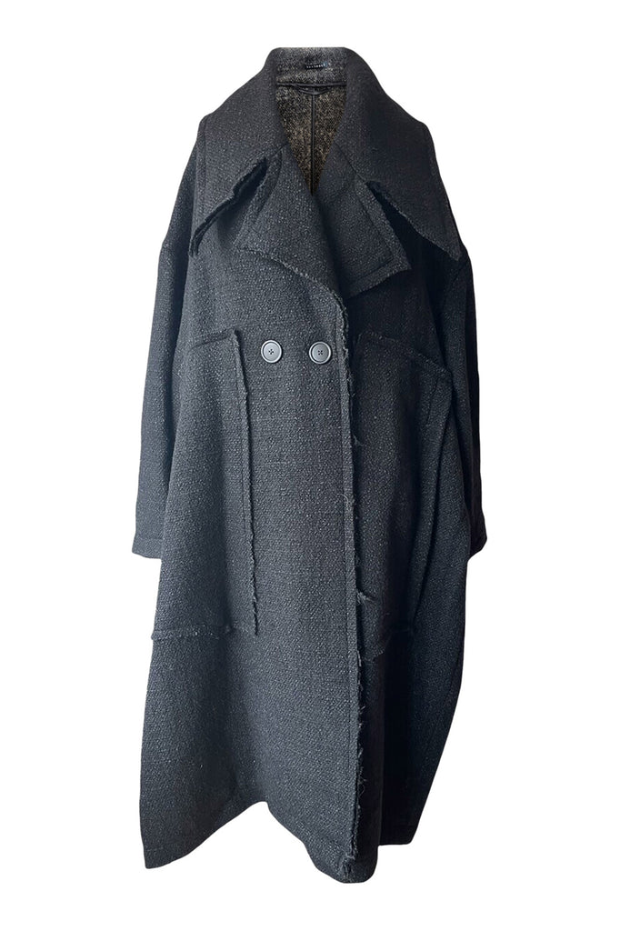 Rundholz AW25 1121201 coat black mel