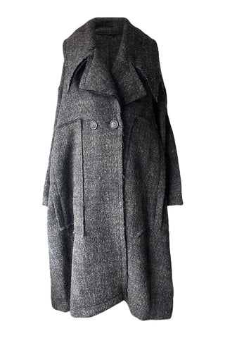 Rundholz AW25 1121201 coat turf mel