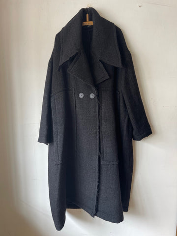 Rundholz AW25 1121201 coat black mel