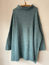 Rundholz AW25 2467003 knitted tunic lagoon mel