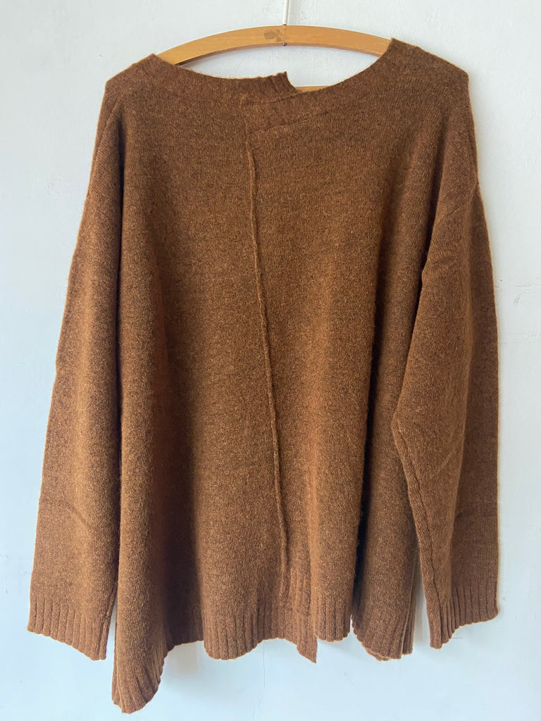 Rundholz AW26 3310701 pullover bronze melange