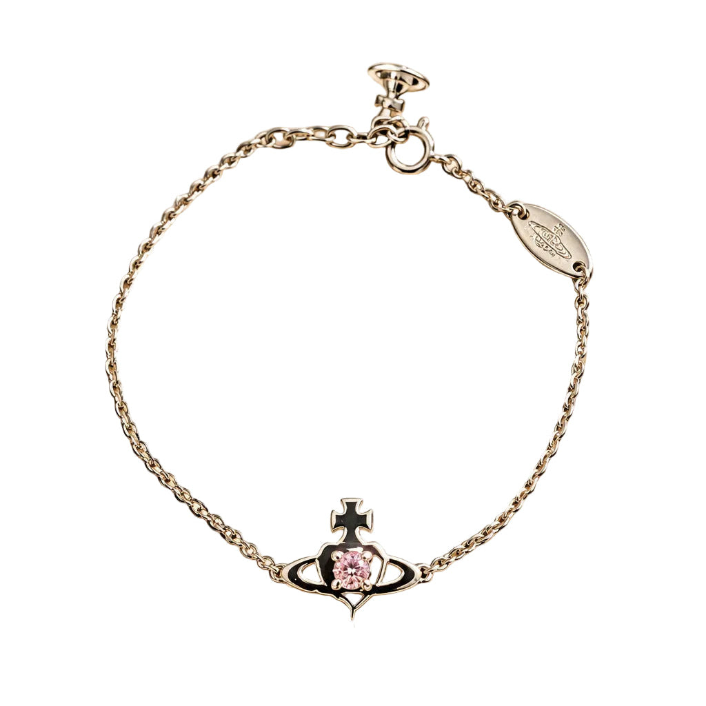 Vivienne Westwood Noella Bracelet Platinum Pink