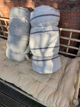 Maitri: Recycled Cream and black chain stripe mattress