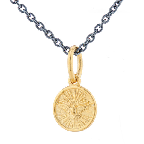 WDTS Dove of Peace necklace - gold plated pendant