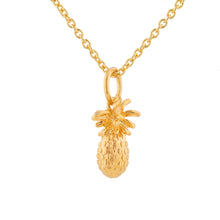 925 Silver gold plated Pineapple Necklace