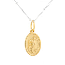 WDTS St Christopher Necklace- gold/onyx