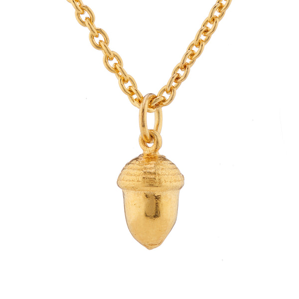Acorn Necklace - Gold Plated