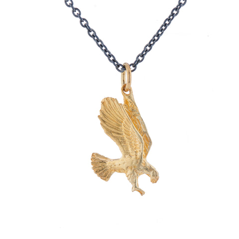 Gold plated 925 Silver Eagle Necklace
