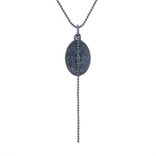 WDTS 925 oxidised Silver icon necklace