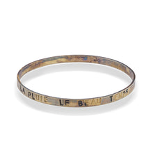 WDTS Silver -Bangle - APRES LA PLUIE LE BEAU TEMPS - mixed finish