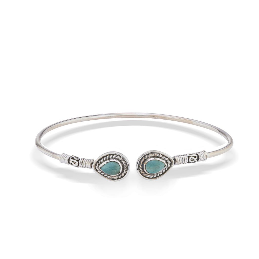 Turquoise open bangle