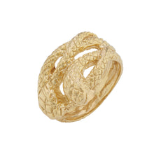 Double Snake Ring - Gold Plated