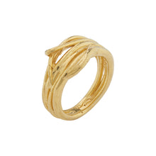 Gold Plated Birds Nest 925 Silver ring
