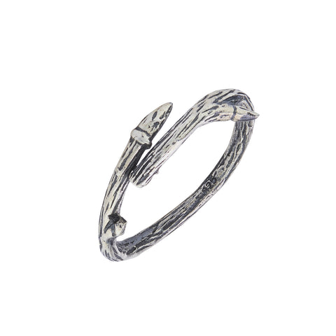 925 Silver Oxidised Branch Ring