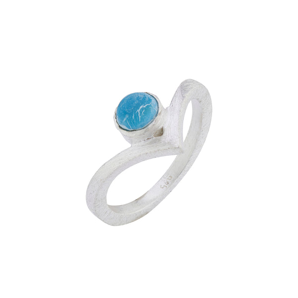 Chevron ring - Turquoise