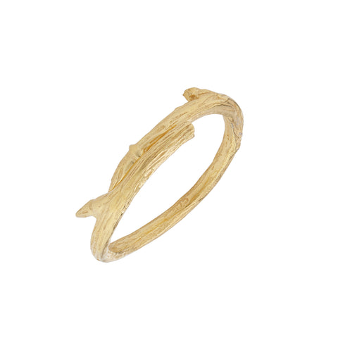 Gold plated 925 Silver Branch Ring