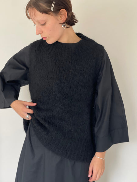 WDTS - Reena Mohair vest - black