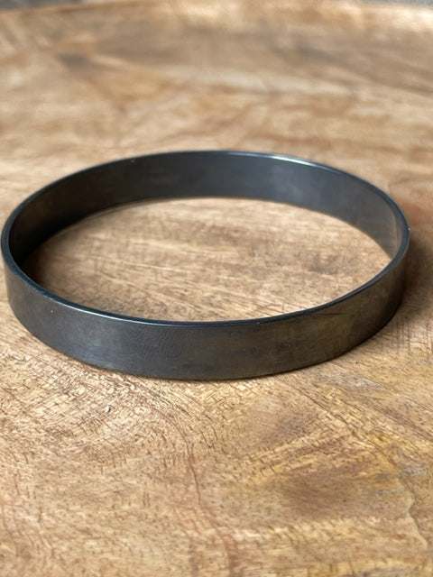 WDTS Wide Bangle - 925 Silver OXIDISED