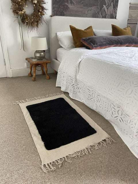 Mat / Rug Black Rectangle