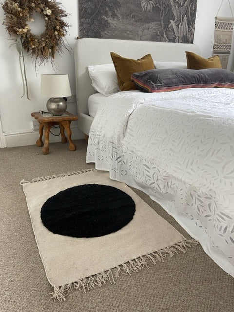 Mat / Rug Black Circle