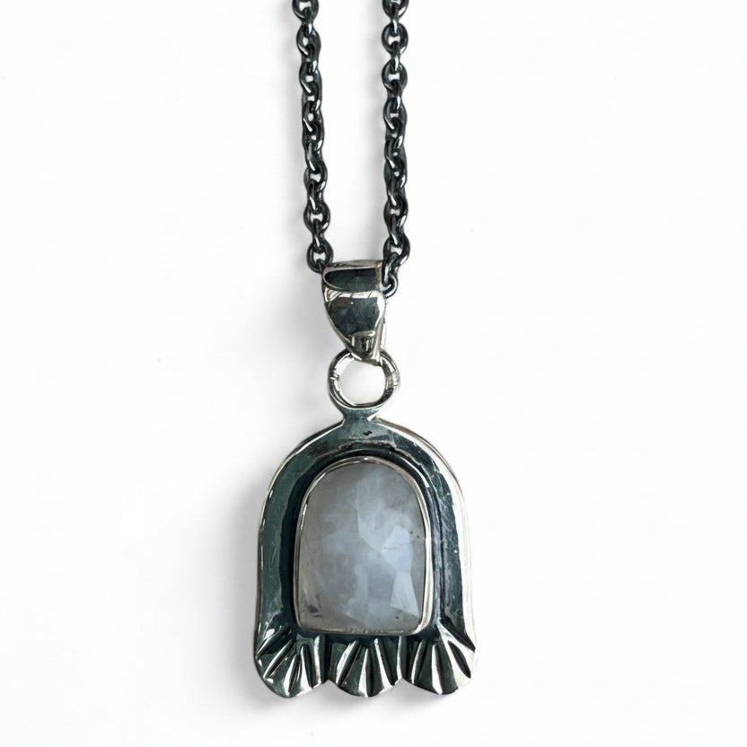 Kara silver necklace