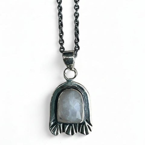 Kara silver necklace