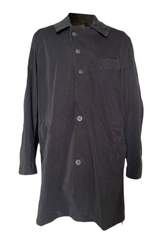 Transit Mens Trench Coat Black