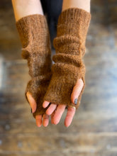 WDTS - Long Arm warmers in Amber Mohair Wool